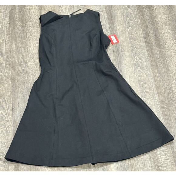 NWT Spanx 20381R The Perfect Fit & Flare in Black Ponte Sleeveless Dress M - Picture 7 of 10